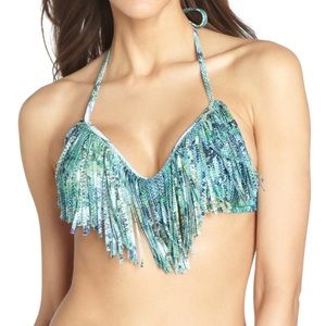 L Space Fringe Snake Top